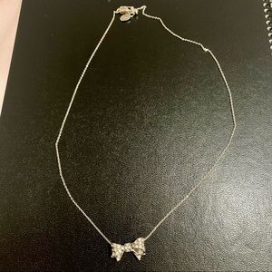 Juicy Couture Silver Bow Necklace